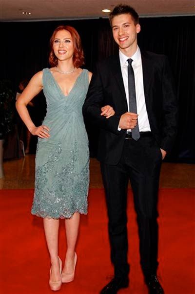 Scarlett Johansson and her brother Hunter Johansson